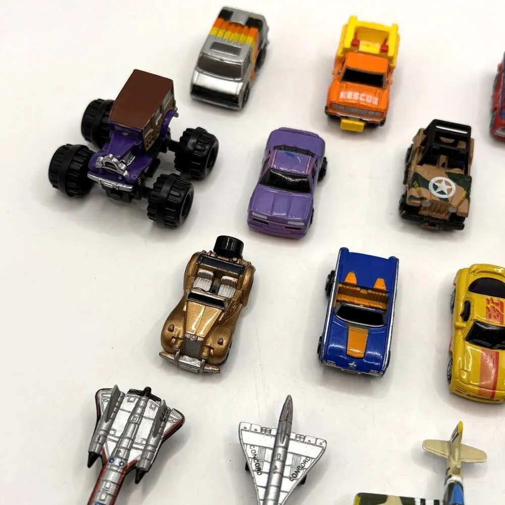 Vintage 1980s Galoob Micro Machines Lot Cars Trucks Aircraft Vehicles Lot of 14